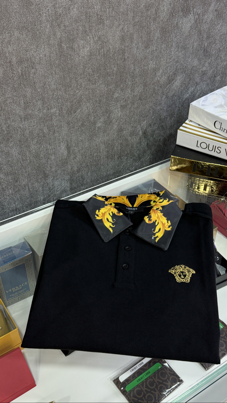 VERSACE POLO YAKA DETAY