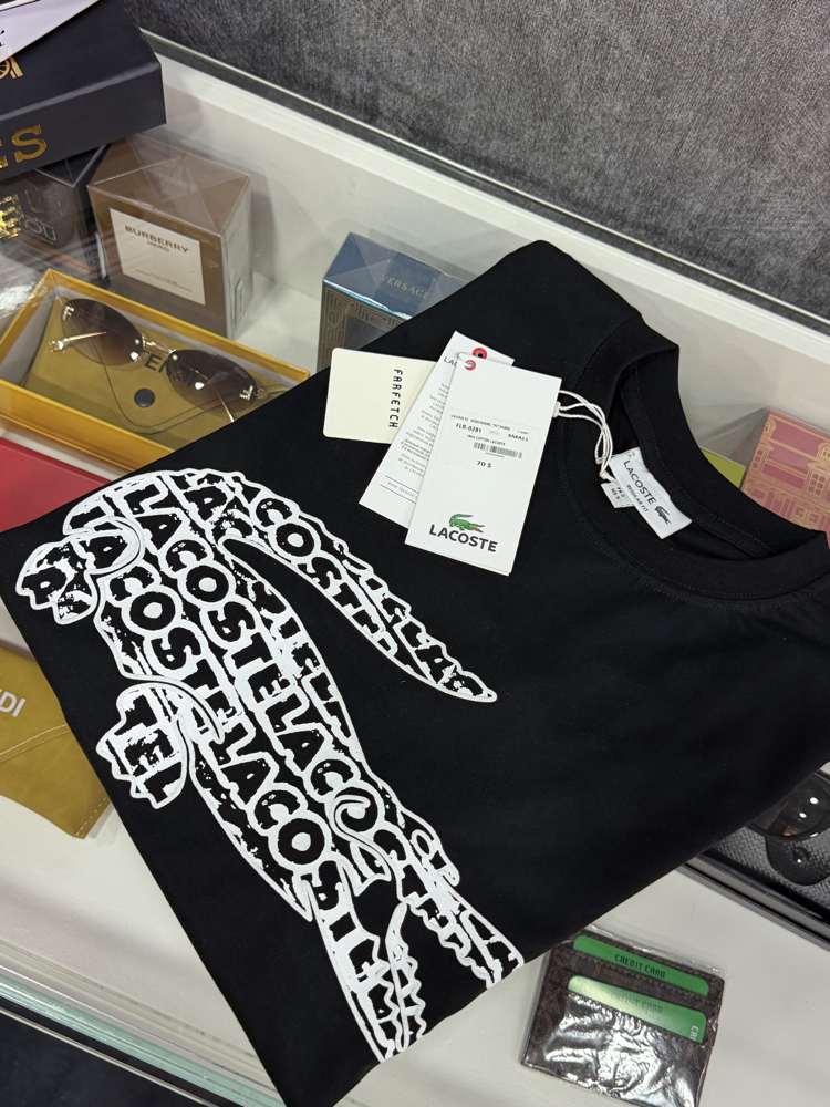LACOSTE BASKILI BİSİKLET YAKA 