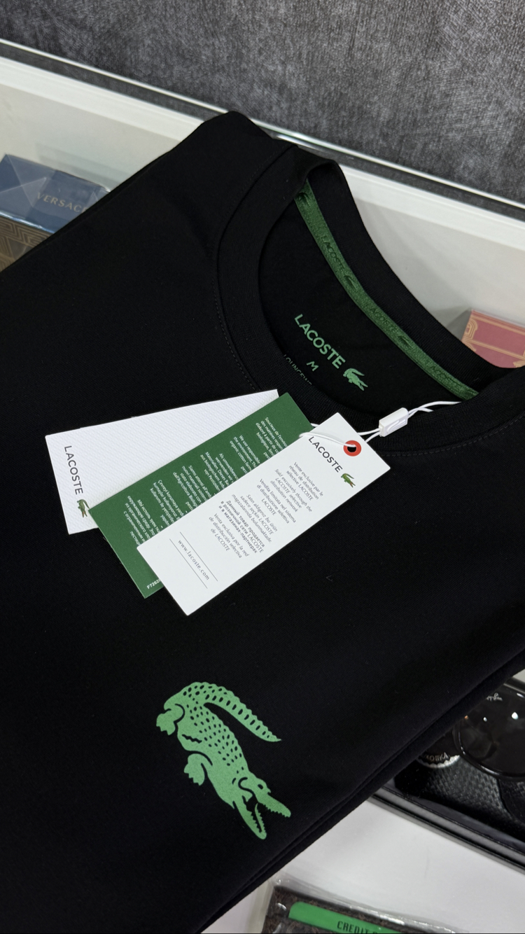 LACOSTE TİMSAH DETAY BİSİKLET YAKA  