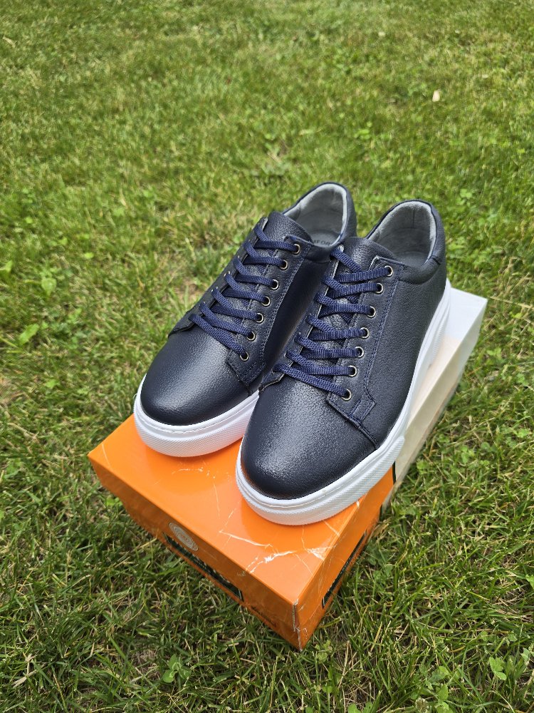 ERKEK HAKİKİ DERİ SNEAKERS AYAKKABI 