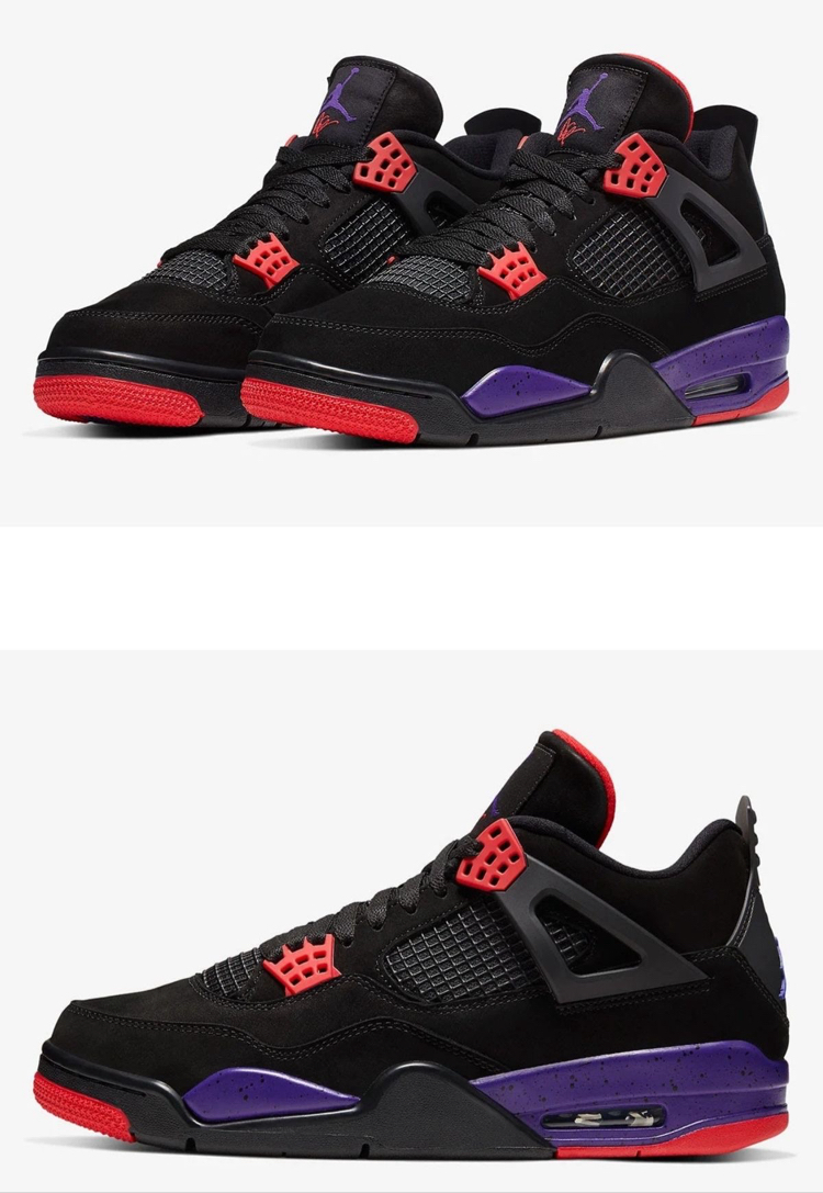 Jordon 4 Retro Black-Purple