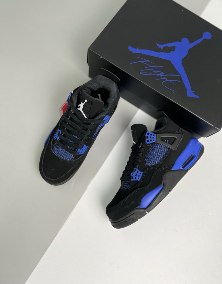 Jordon 4 Retro Black Blue