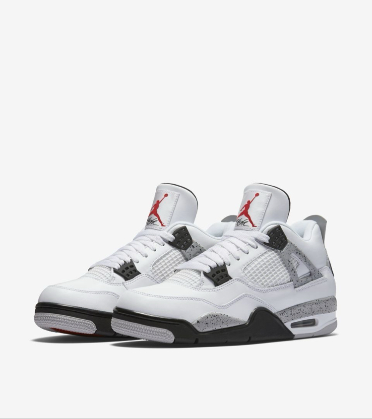 Jordon 4 Retro white black