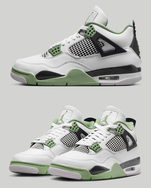 Jordon 4 Retro white-Green
