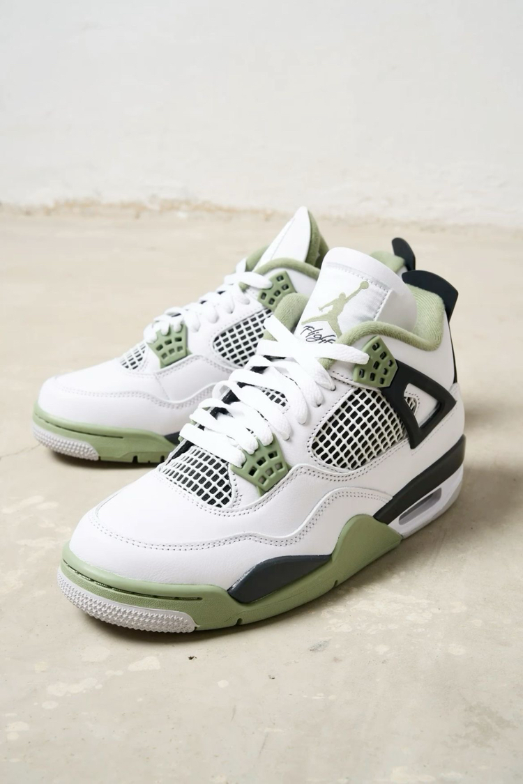 Jordon 4 Retro white-Green