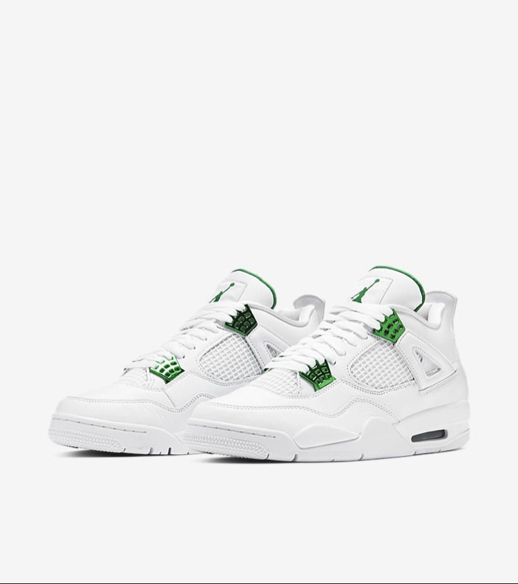 Jordon 4 Retro Metalic Green