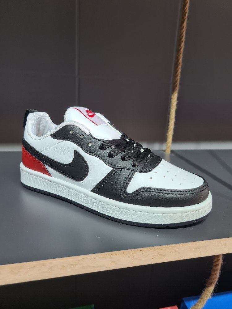 NIKE COURT BEYAZ SIYAH KIRMIZI KADIN