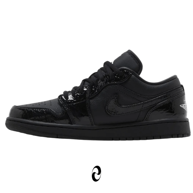 Wmns Air Jordan 1 Low SE 'Black Croc'
