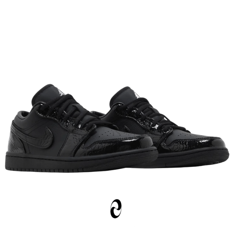 Wmns Air Jordan 1 Low SE 'Black Croc'