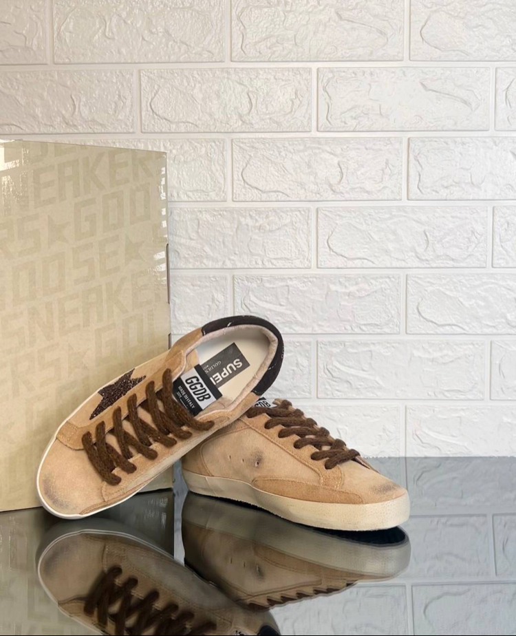 Golden Goose Kadın Bej Kahverengi Sneaker (İthal)