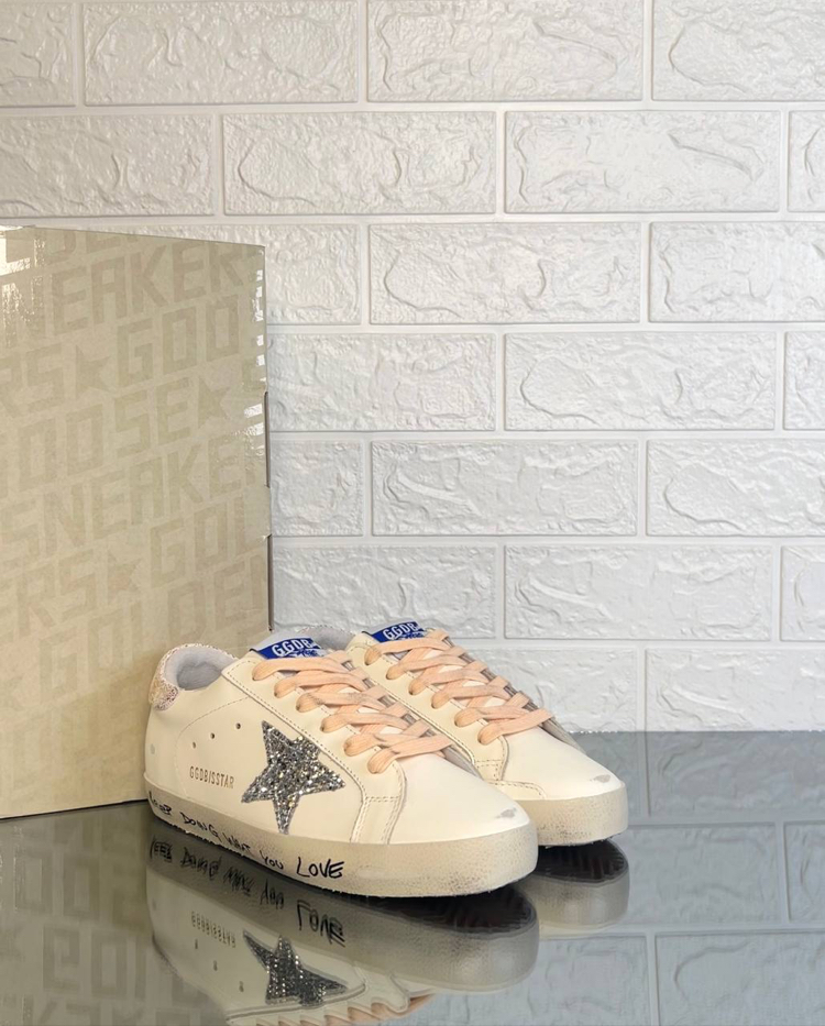 Golden Goose Kadın Krem Pembe Sneaker (İthal)