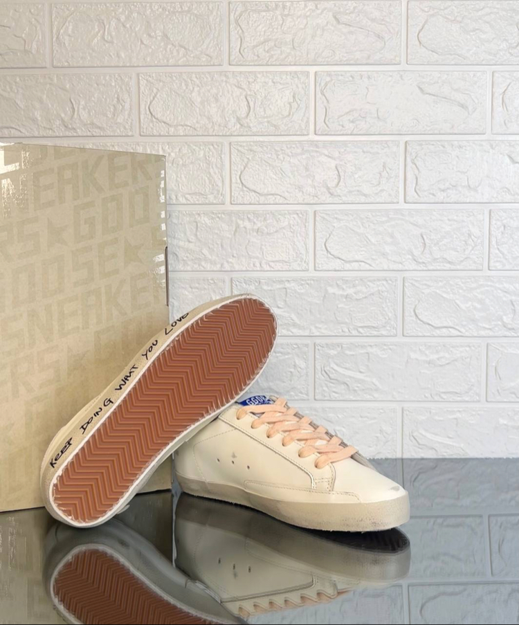 Golden Goose Kadın Krem Pembe Sneaker (İthal)