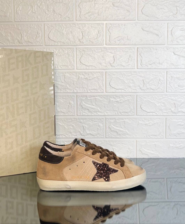Golden Goose Kadın Bej Kahverengi Sneaker (İthal)