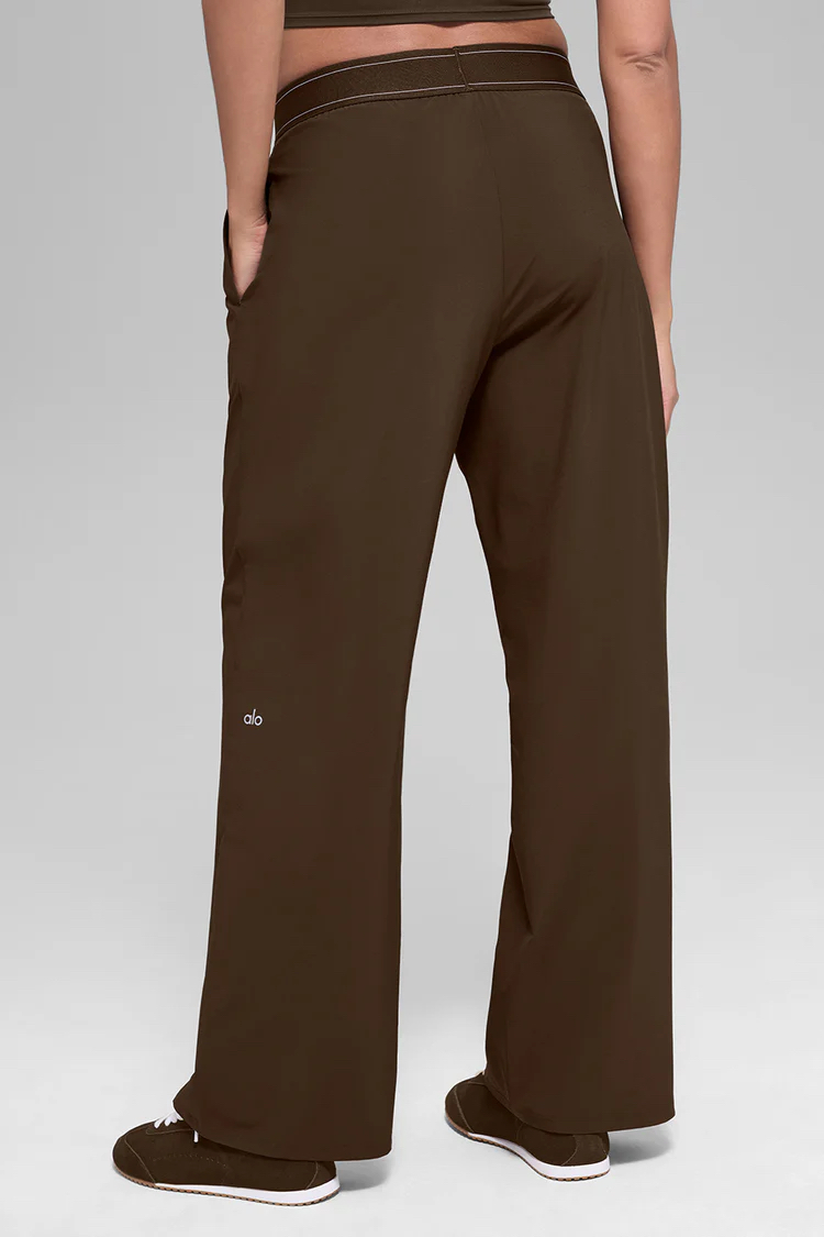 Alo Yoga Suit Up Trouser Kahverengi Pantolon (Regular)