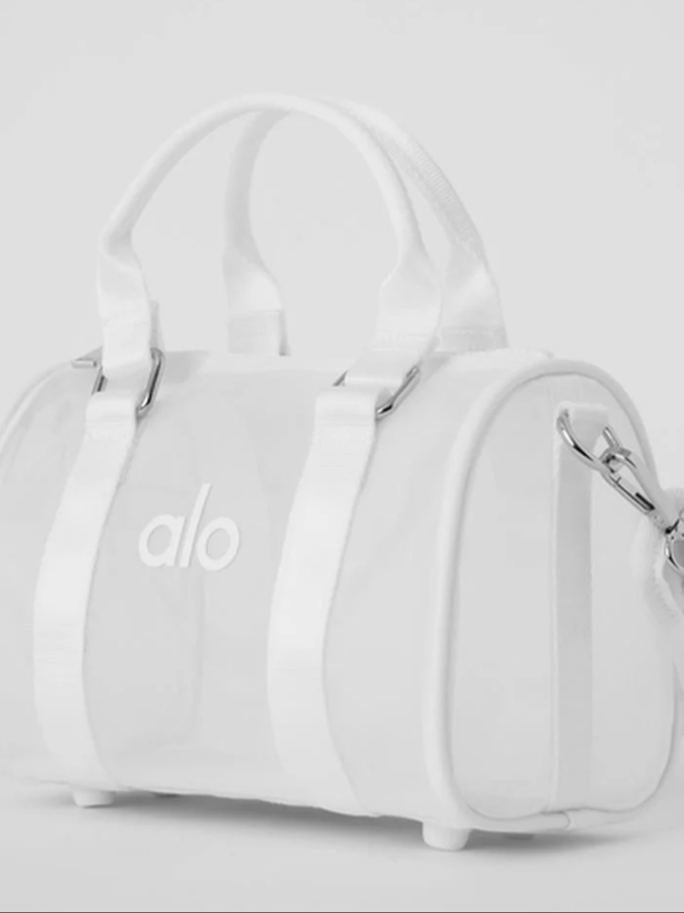 Alo Yoga Çanta Beyaz Big Sheer Duffle Bag White (Premium)