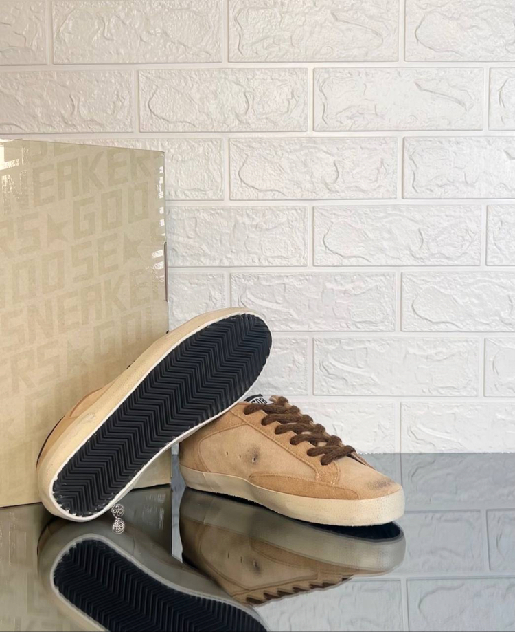Golden Goose Kadın Bej Kahverengi Sneaker (İthal)