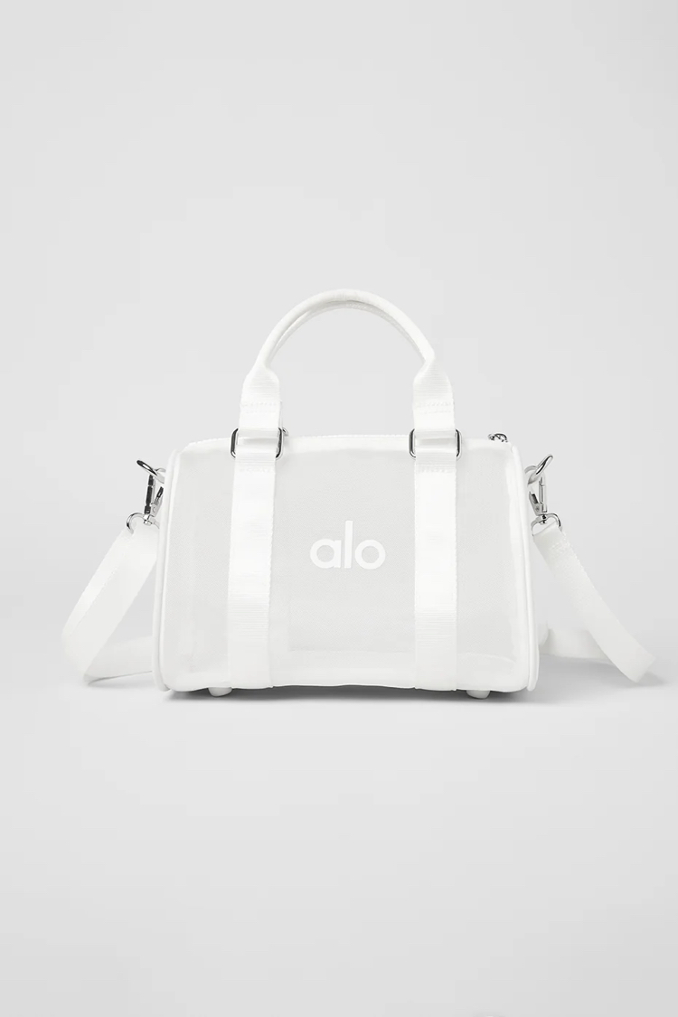 Alo Yoga Çanta Beyaz Mini Sheer Duffle Bag White (Premium)