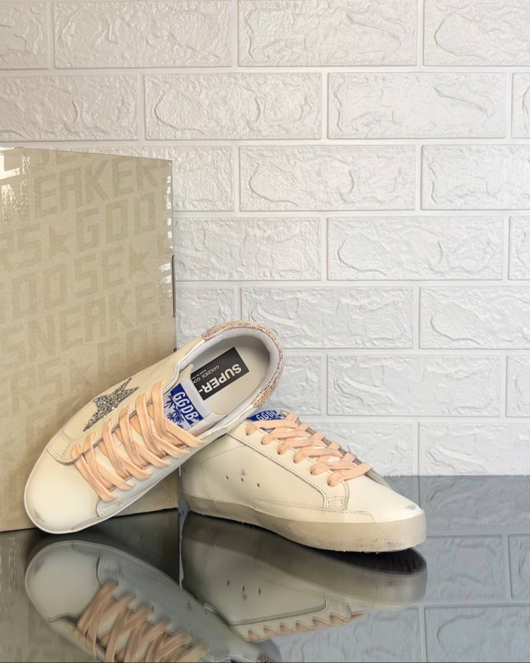 Golden Goose Kadın Krem Pembe Sneaker (İthal)