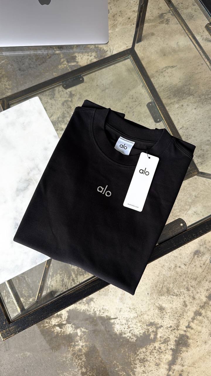 Alo Yoga Siyah Kadın Tshirt