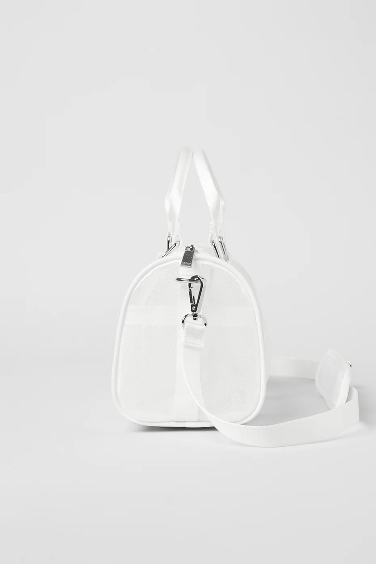 Alo Yoga Çanta Beyaz Mini Sheer Duffle Bag White (Premium)