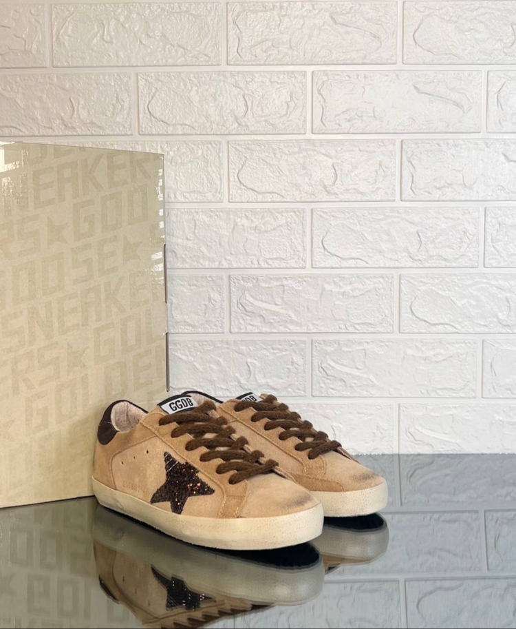 Golden Goose Kadın Bej Kahverengi Sneaker (İthal)
