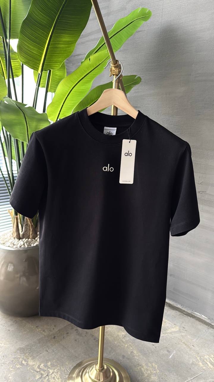 Alo Yoga Siyah Kadın Tshirt