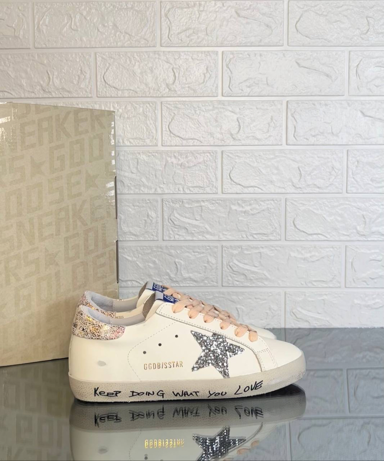Golden Goose Kadın Krem Pembe Sneaker (İthal)