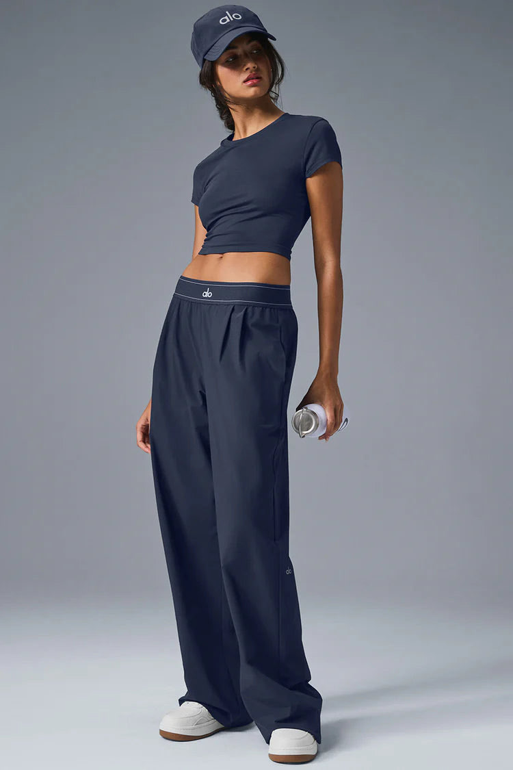 Alo Yoga Pantolon Lacivert Suit Up Trouser (Regular)