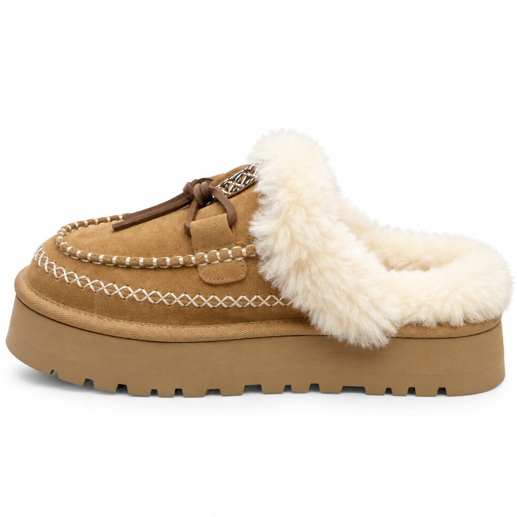 UGG Tazz Slipper Chestnut | Kadın Platform Terlik