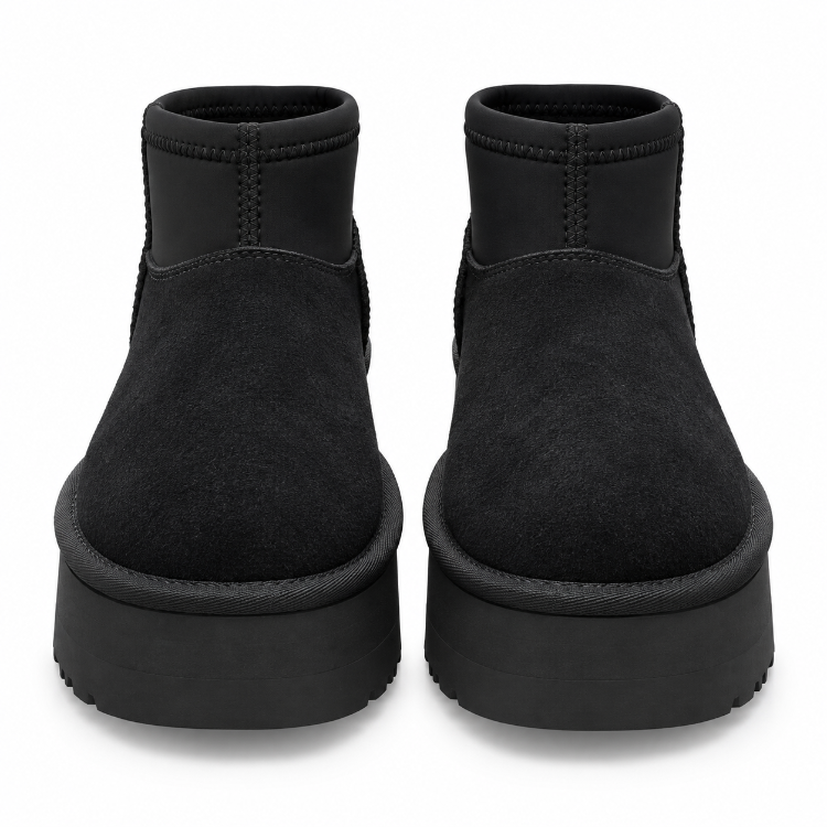 UGG Classic Ultra Mini Platform Black | Kadın Bot