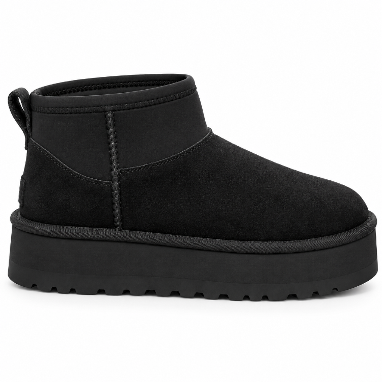 UGG Classic Ultra Mini Platform Black | Kadın Bot