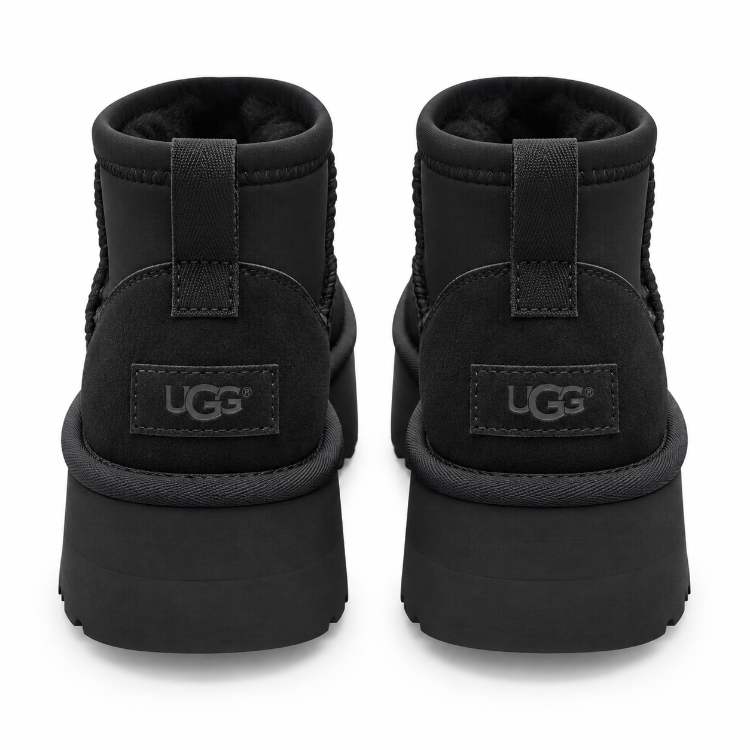 UGG Classic Ultra Mini Platform Black | Kadın Bot
