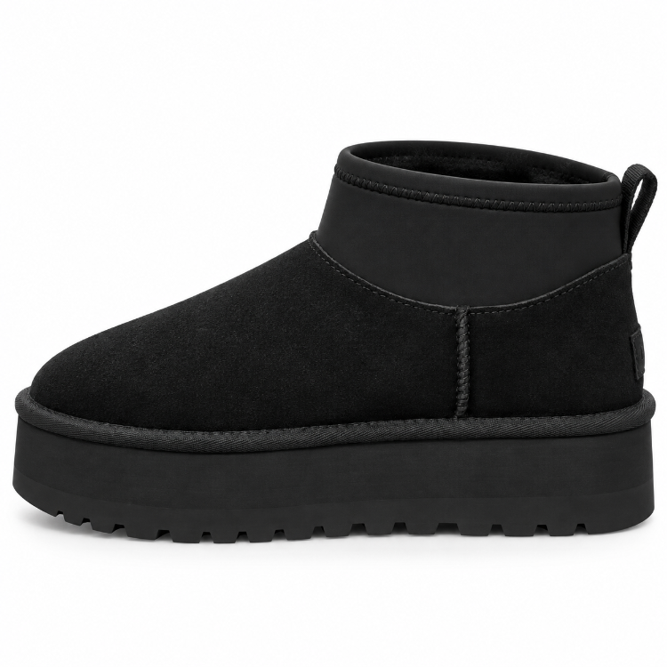 UGG Classic Ultra Mini Platform Black | Kadın Bot