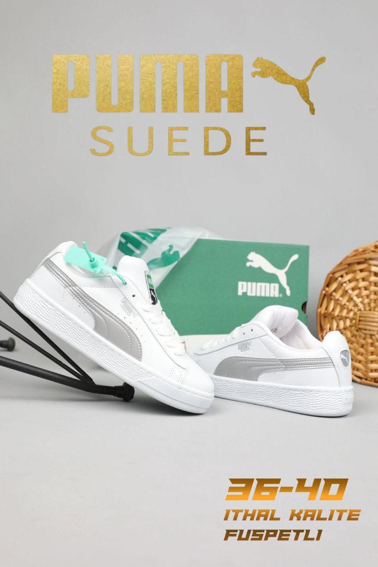 Beyaz – Gri Detaylı Sneaker 36-40
