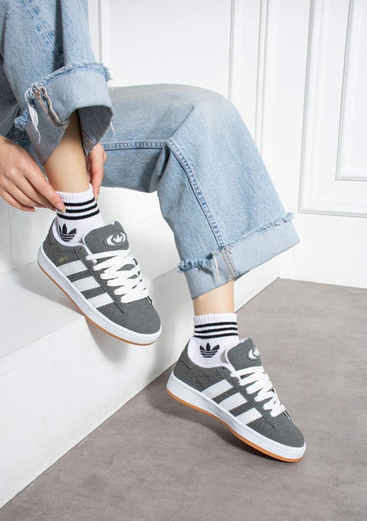  Unisex Campus Günlük Sneaker – Gri Beyaz