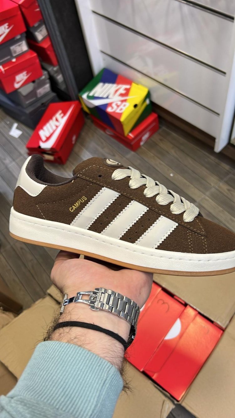  Unisex Campus Günlük Sneaker – Kahverengi Bej