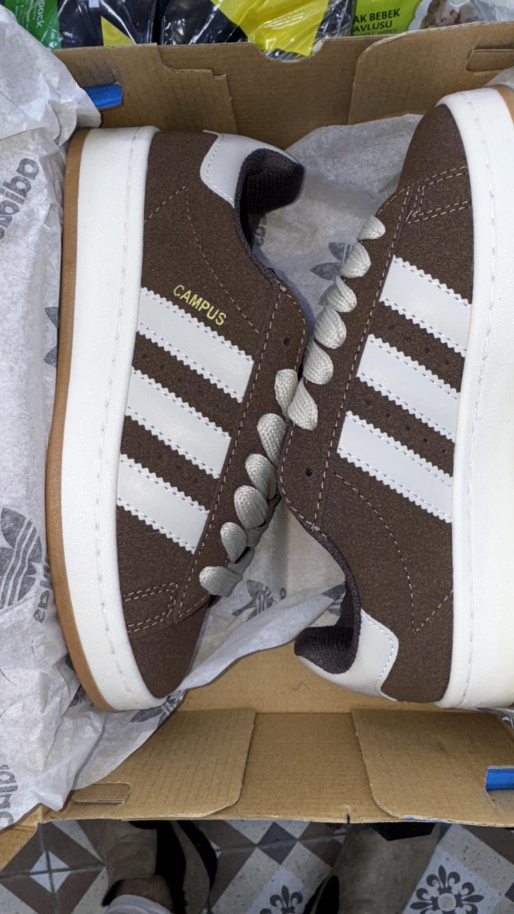  Unisex Campus Günlük Sneaker – Kahverengi Bej