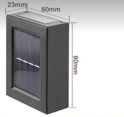 Güneş enerjili duvar lambası çift yönlü