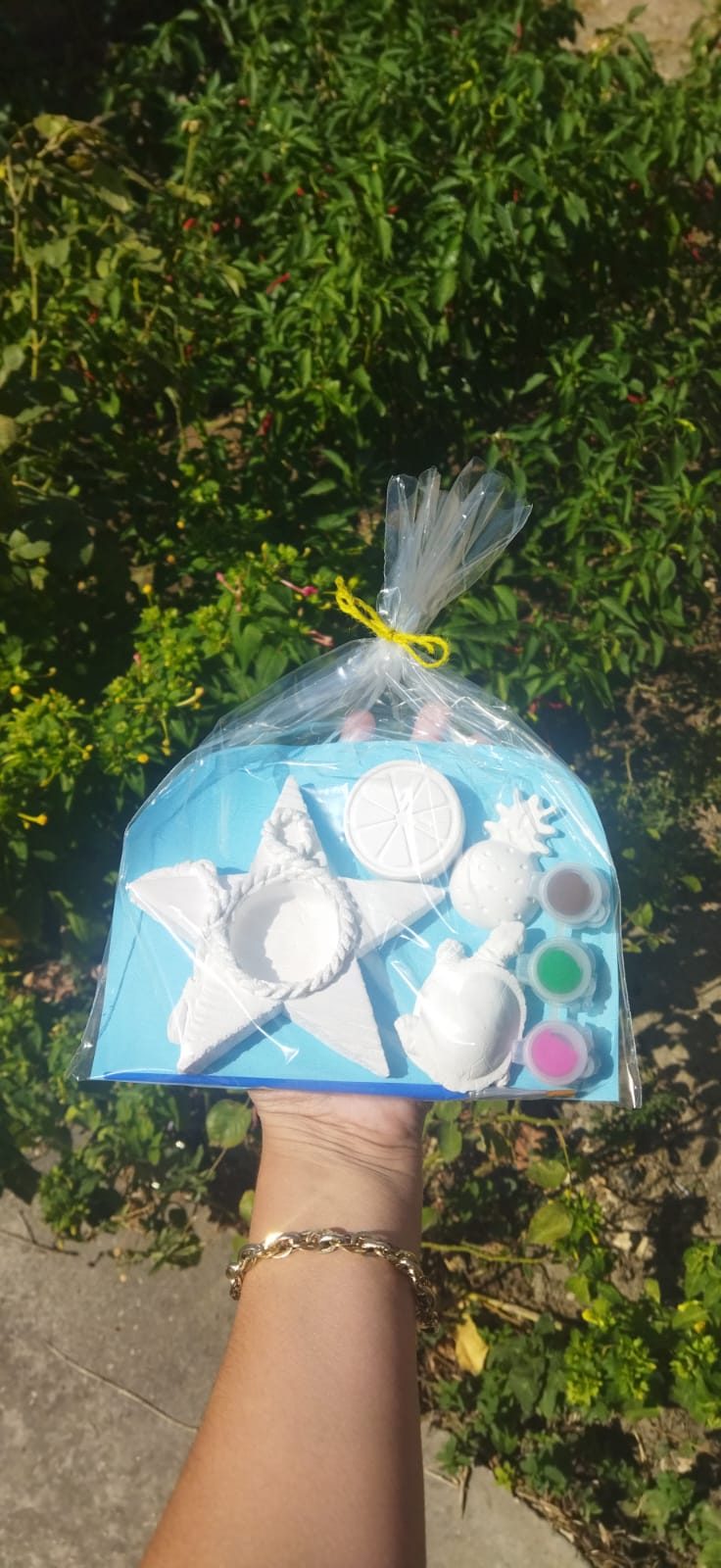 Çocuklar İçin Taş Boyama Seti - 4 Figür + 3 Boya - El Emeği