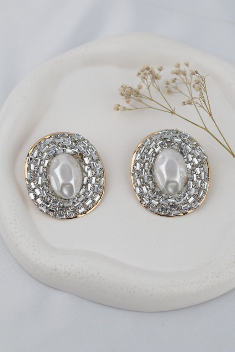 Vintage Silver İri Küpe