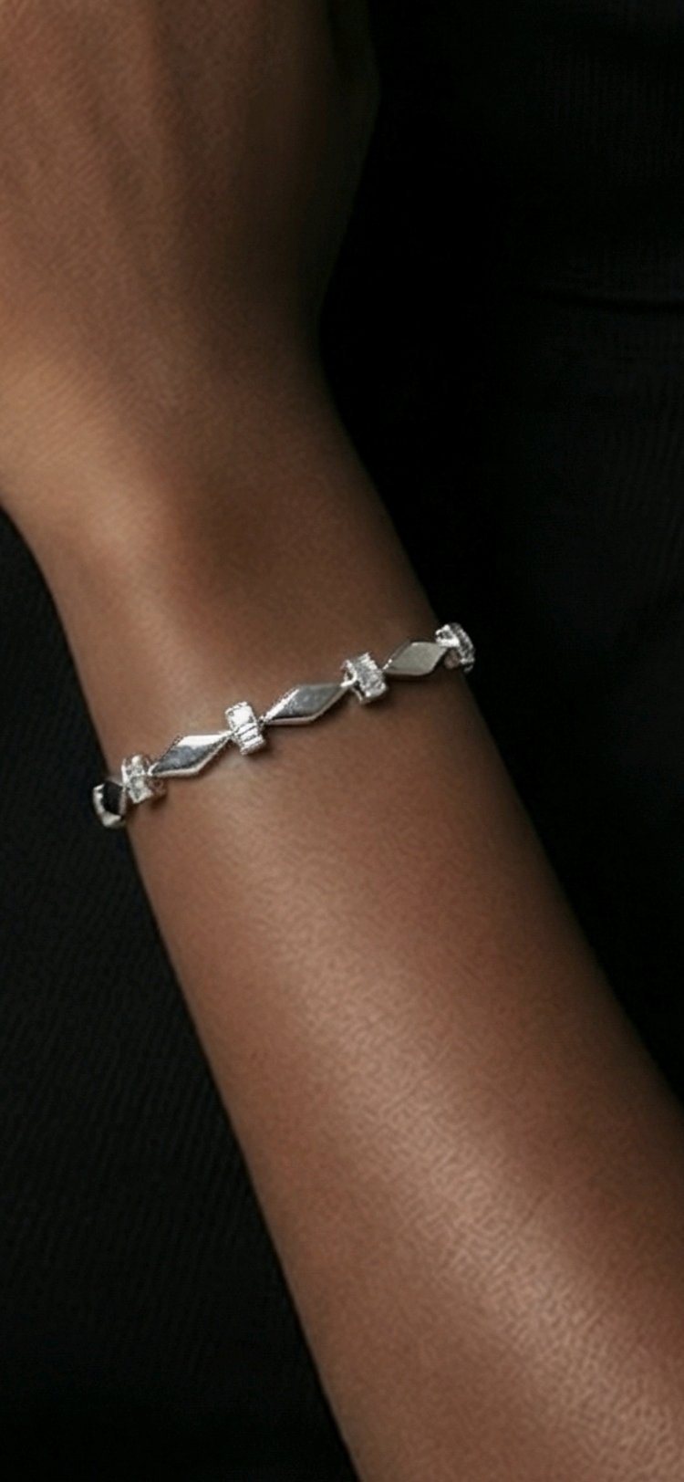 Crystal Motion Silver Bileklik