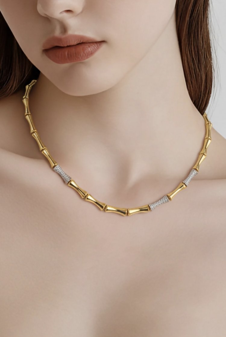 Bamboo Luxe Gold Kolye