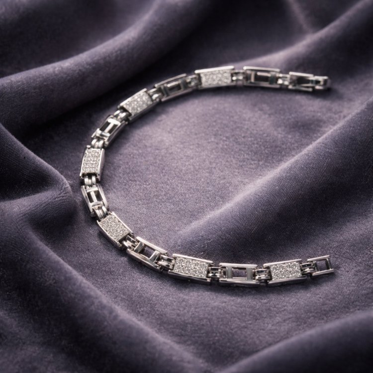 Zirkon Taşlı Silver Bileklik