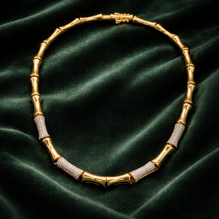 Bamboo Luxe Gold Kolye
