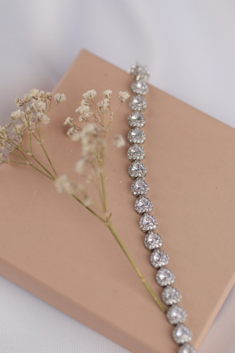 Zirkon Taşlı Silver Bileklik