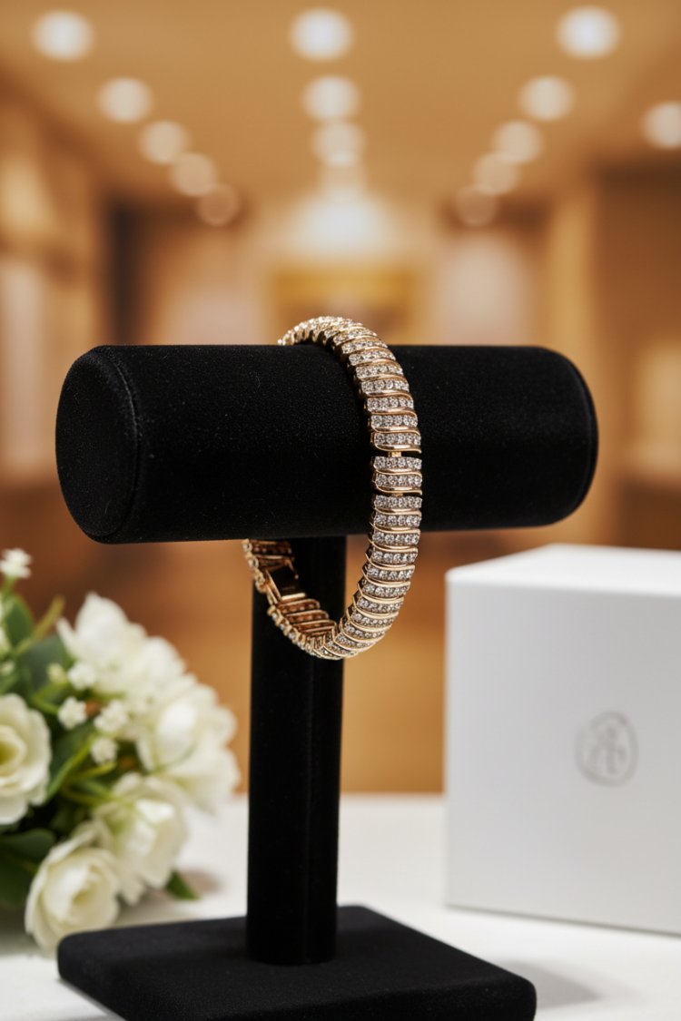 Zirkon Taş Rose VIP Bileklik