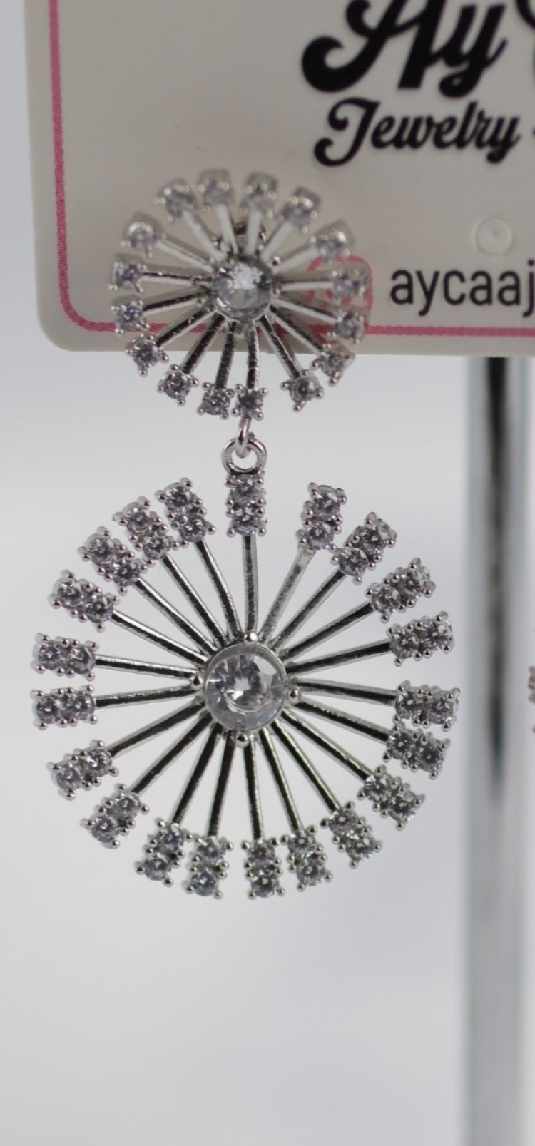 Işıltı Çemberi Silver Küpe