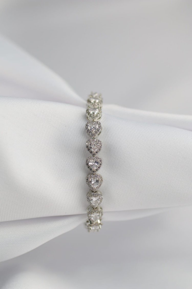 Zirkon Taşlı Silver Bileklik