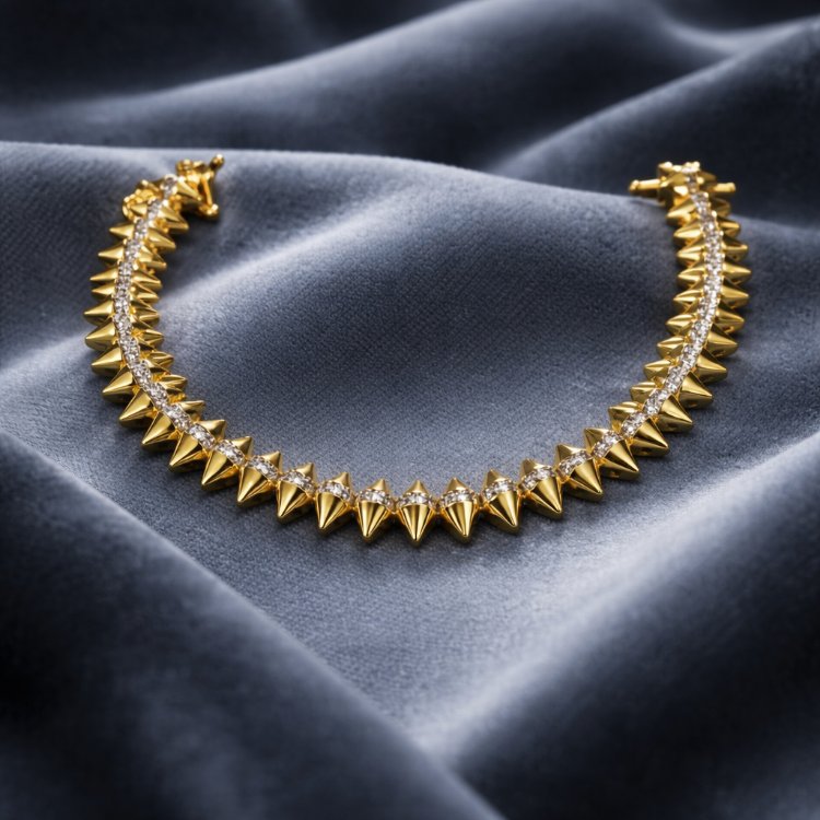 14k Gold kaplama Shield Bileklik