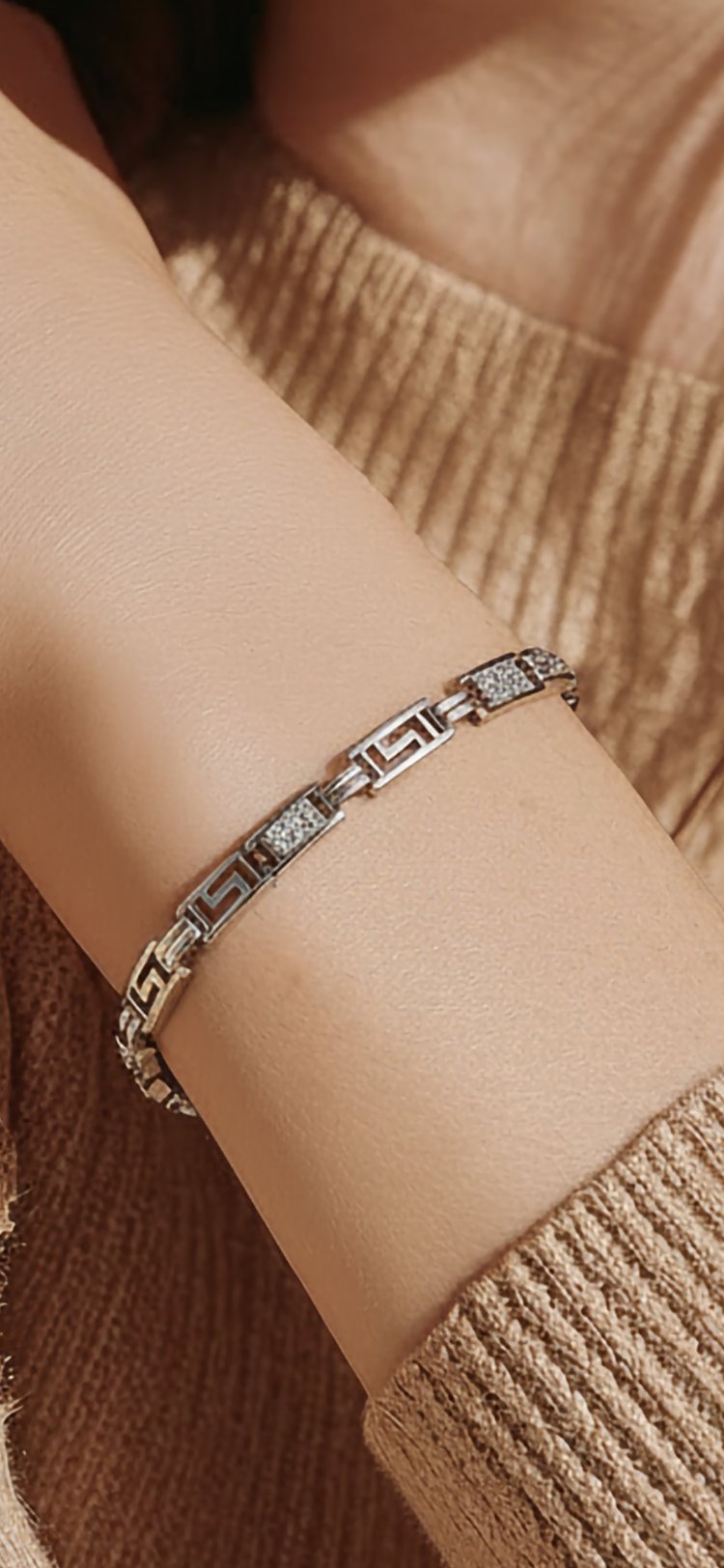 Zirkon Taşlı Silver Bileklik